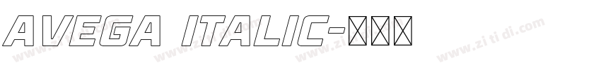 Avega Italic字体转换